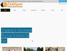 Tablet Screenshot of clubsportuk.com